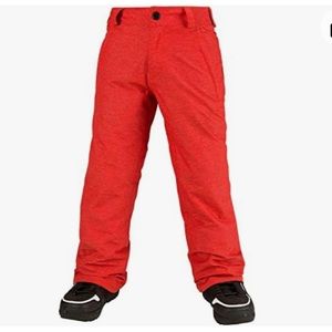 Volcom Snowboard Pants Youth 12 Orange Unisex EUC‎
